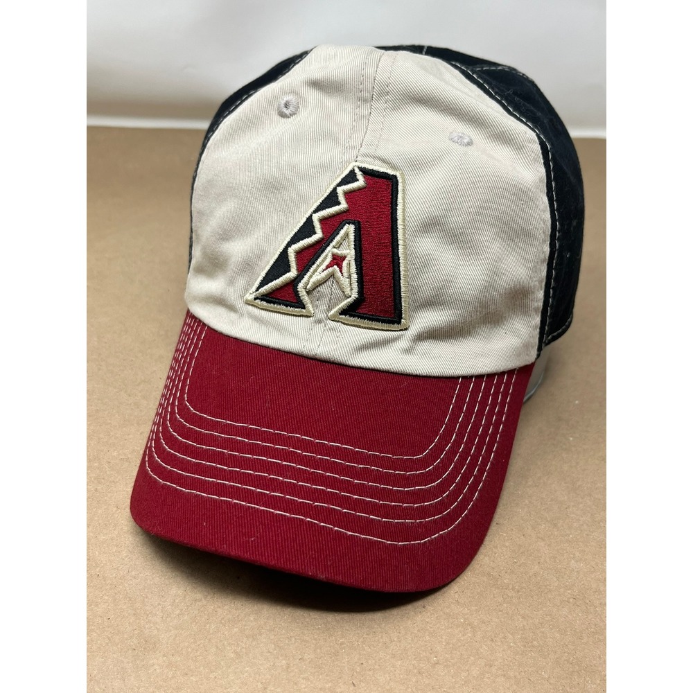 Fan Favorite Arizona Diamondbacks MLB Hat Mens Adjustable Baseball Cap Cream Red